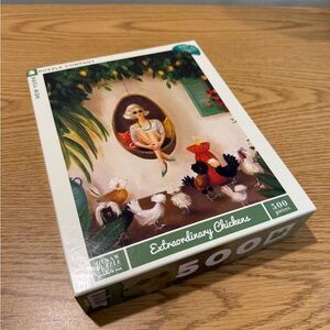 Janet Hill Studio Extraordinary Chickens Puzzle - 500 Pieces